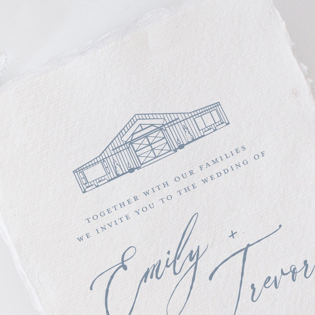 Lilly Creek Farm in Dawsonville, GA Venue Illustration Line Drawing PDF