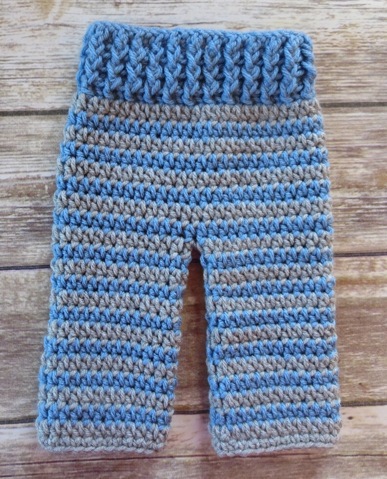 Crocheted Baby Boy Pants and Hat with Wooden Button Set Etsy