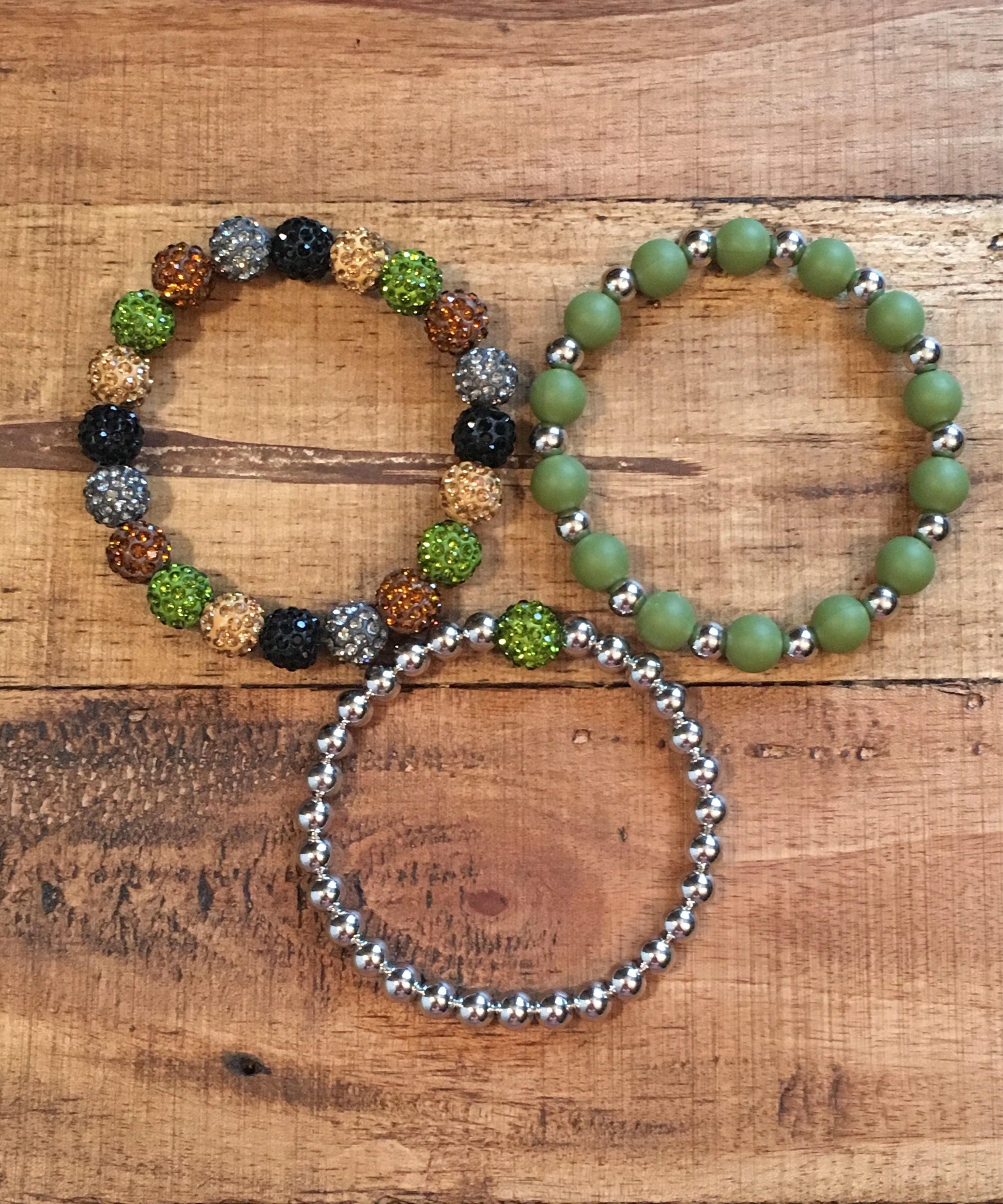 Army Green Bracelet Setcamo Bracelet Set Army Green Brown Etsy Australia