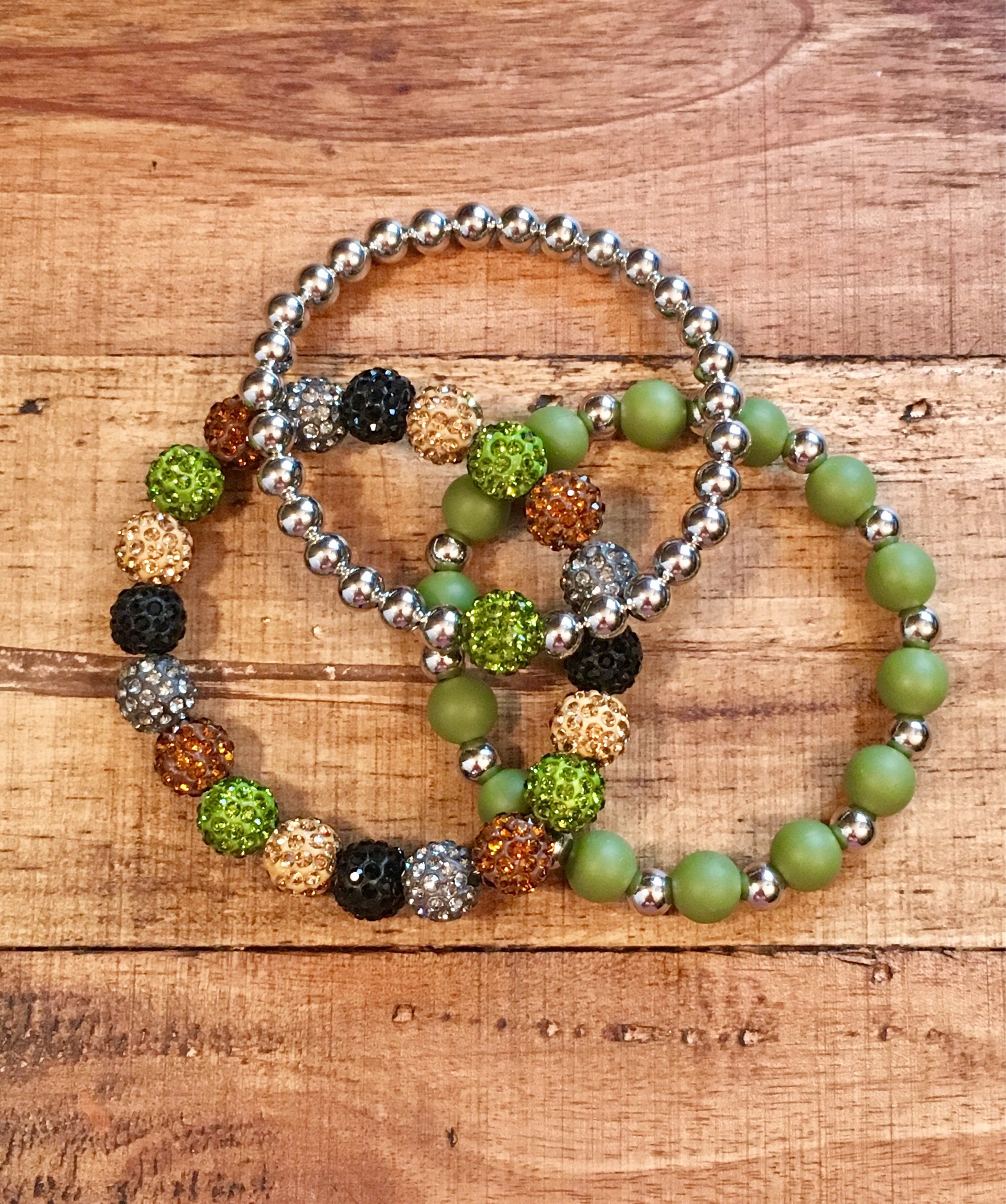 Army Green Bracelet Setcamo Bracelet Set Army Green Brown Etsy Australia