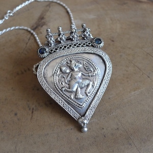 Vintage Hanuman Pendant from South India | Hindu amulet