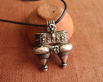 Exquisite Tribal Silver Pendant from Rajastan