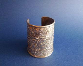 Große Silber Armspange aus Indien