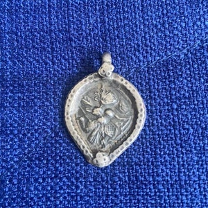 Small Protective Charm, Depicting Lord Hanuman | Hindu Amulet | Tribal Jewelry