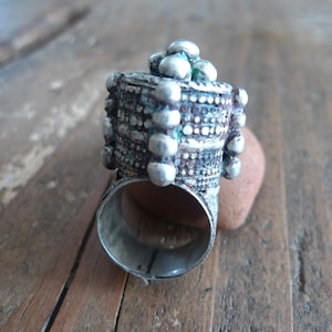 Big Tribal Ring from North India | Traditional Silver Jewelry