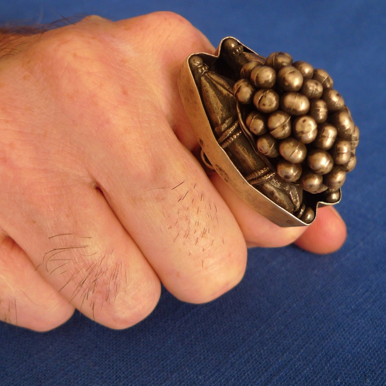 Old Silver Ring From India | Tribal Rajastani Jewelry | Ring for Men - Etsy
