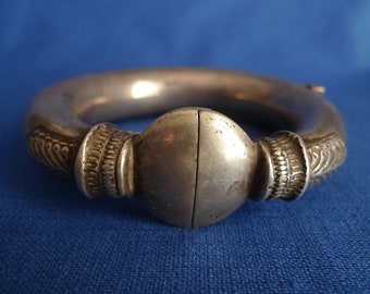 Antik Tribal Silber Armreif: Nordindien Jaisalmer Schmuck