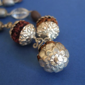 Traditional Tamil Temple Rosary | Temple Mala from India | Lotus Seeds | Rudrakshas