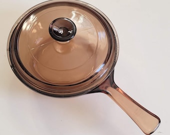 VISIONS .5L amber saucepan with lid