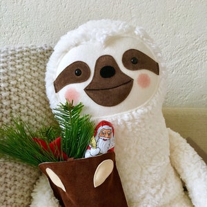 Sloth stuffed animal fella, soft, plushy image 8