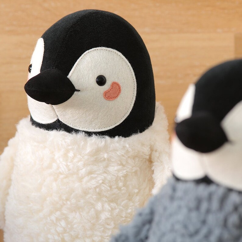 Penguin musical baby toy stuffed animal, newborn gift, baptism gift image 6