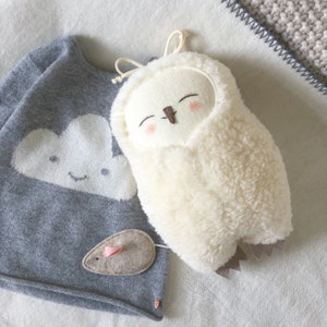 Owl musical baby toy - stuffed  animal, snowy owl