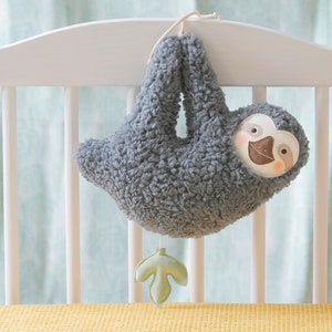 Sloth musical baby toy - soft stuffed animal