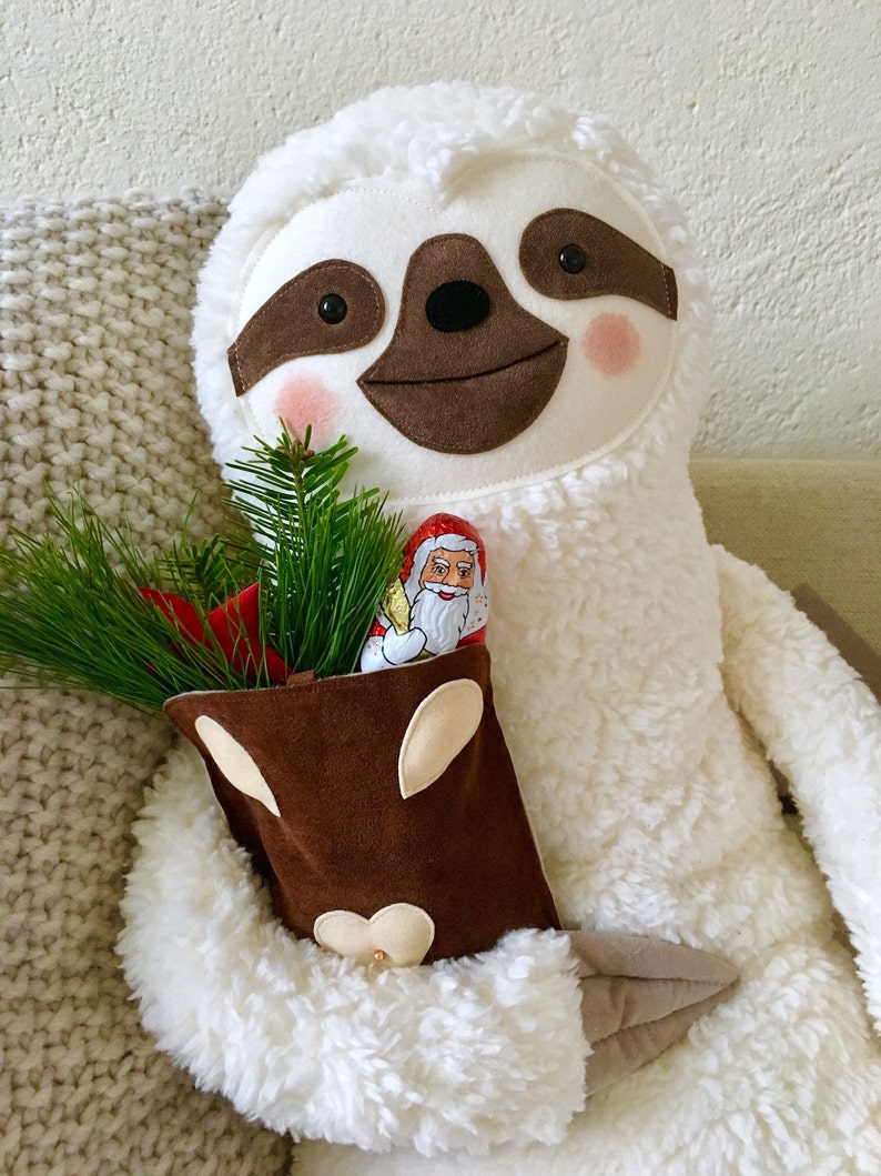Sloth stuffed animal fella, soft, plushy image 8