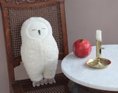 Snowy owl - plush owl, for owl collector, bird