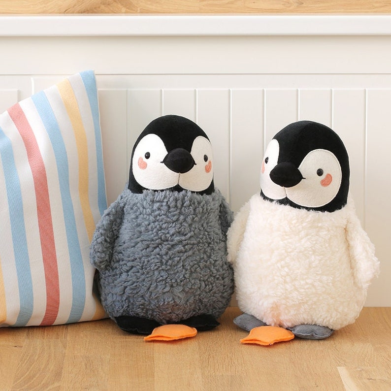 Penguin musical baby toy stuffed animal, newborn gift, baptism gift image 5