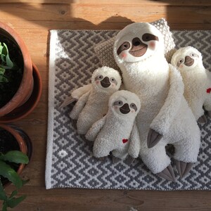 Sloth stuffed animal fella, soft, plushy image 5