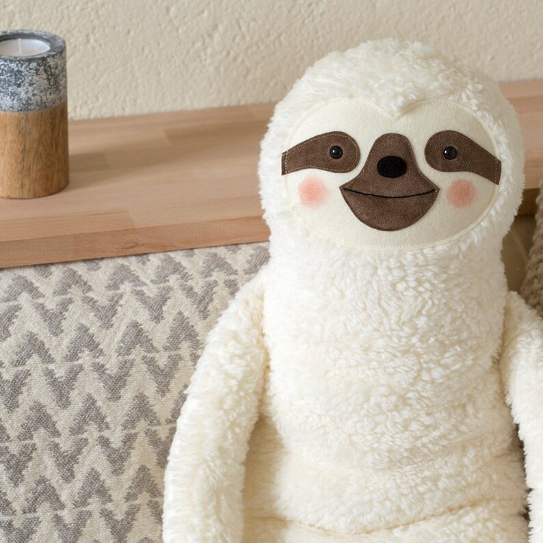 Sloth stuffed animal fella, soft, plushy image 7