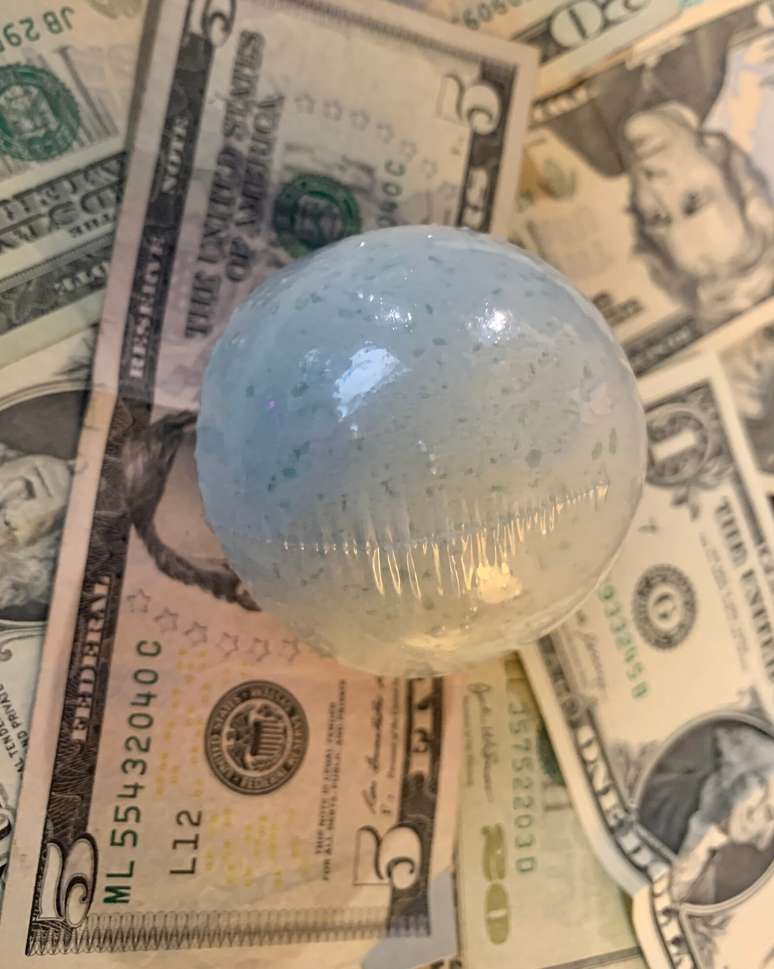 The Cash Money Bomb A Bath Bomb With A Gift Inside Etsy