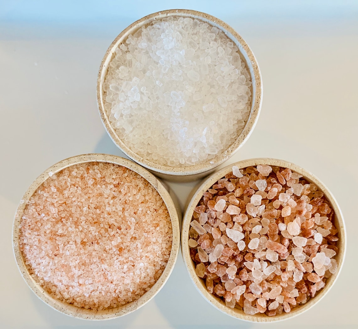 Three Pack Premium Bath Salts Large 8 Ounce Containers | Etsy