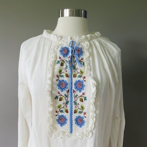 Vintage Romanian Ethnic Blouse - Etsy