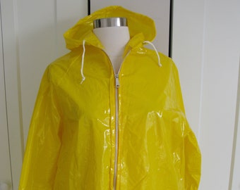vinyl rain jacket