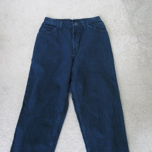 GITANO Jeans in denim di cotone degli anni &#39;90 // Jeans affusolati vintage a vita alta con lavaggio scuro // Vita da 28&quot; x altezza da 12&quot;