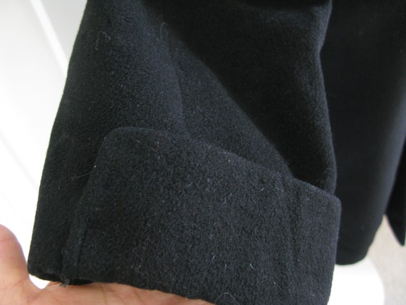1950's/1960's   Black Cashmere/Wool// Vintage  Wi… - image 9