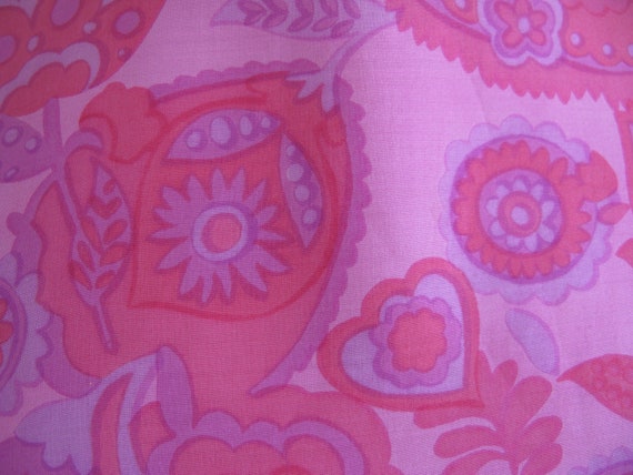 Hot Pink Paisley Silk Dress// Vintage 1950's Shea… - image 3