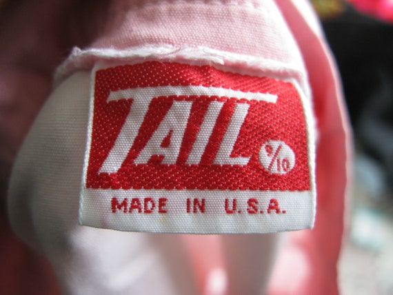 1970's Vintage  TAIL Wrap  Tennis Skirt   // Pale… - image 6