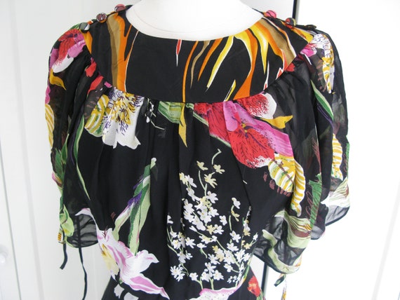 DURO OLOWU London - Silk Floral Blouson Romanti