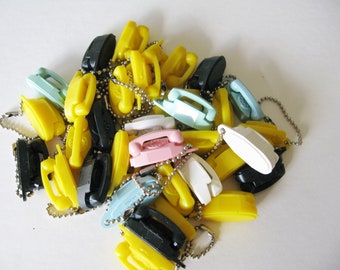 One Vintage Bell  Princess Phone Plastic Key Chain