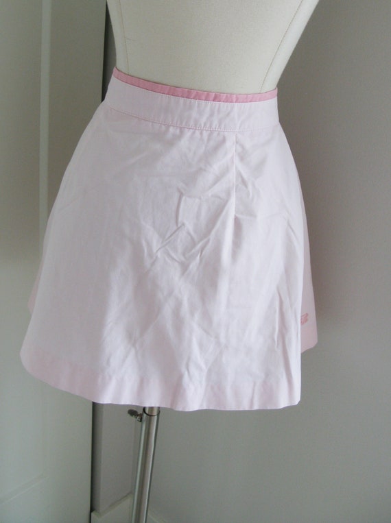 1970's Vintage  TAIL Wrap  Tennis Skirt   // Pale… - image 5