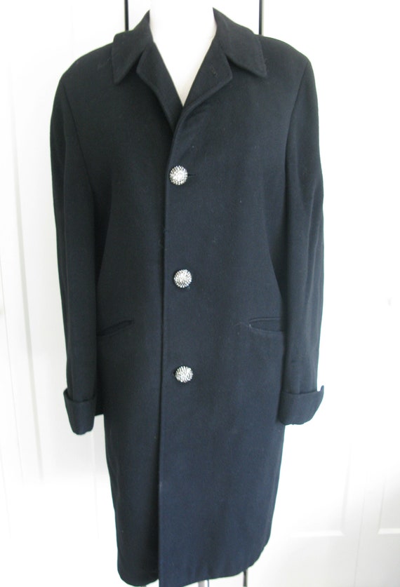 1950's/1960's   Black Cashmere/Wool// Vintage  Wi… - image 1