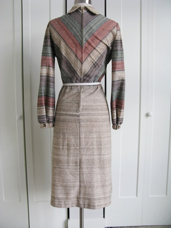 1960's Dress // KAY WINDSOR A-Line Striped Dress … - image 6