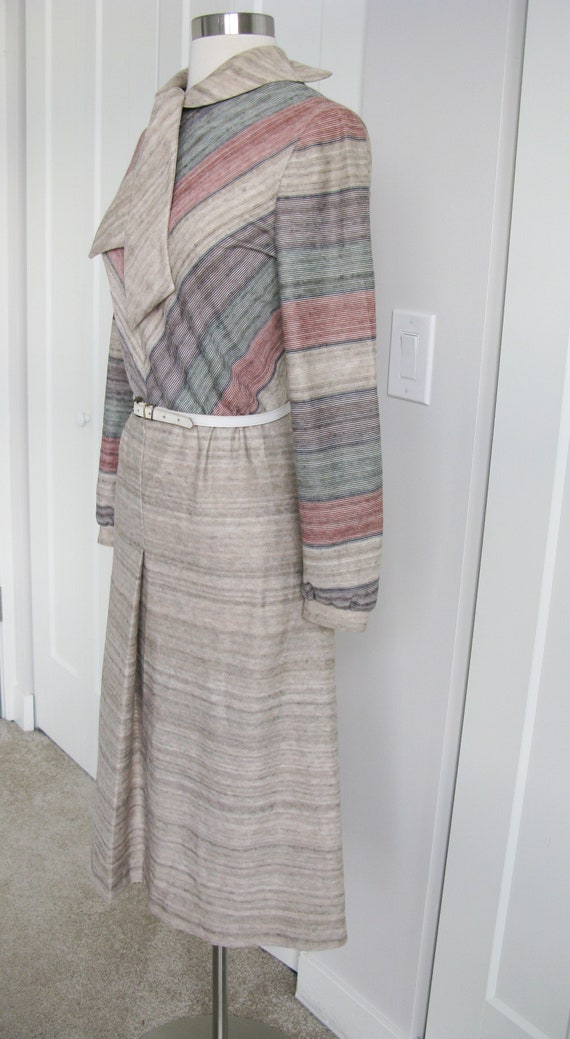 1960's Dress // KAY WINDSOR A-Line Striped Dress … - image 5