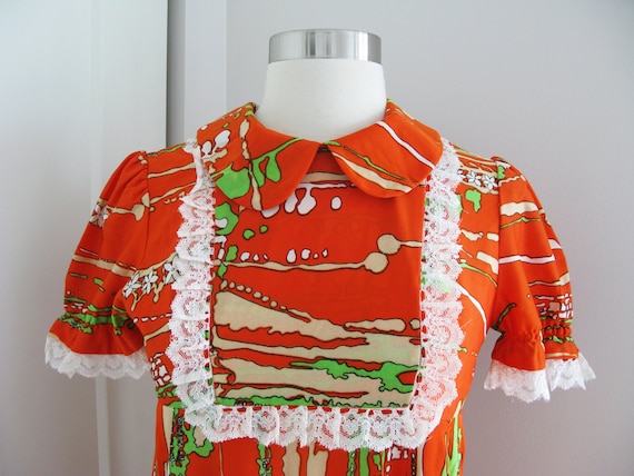 Vintage 1970's Granny - Prairie   Dress // 70's M… - image 2