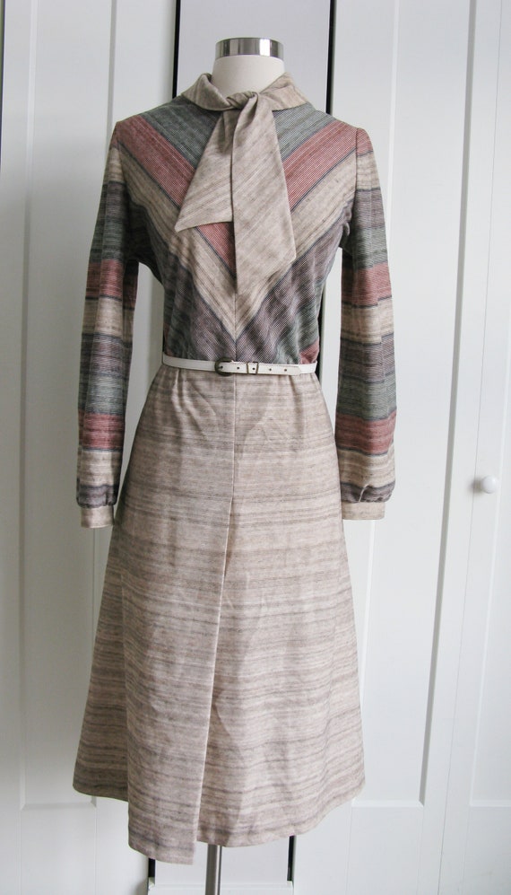 1960's Dress // KAY WINDSOR A-Line Striped Dress … - image 2