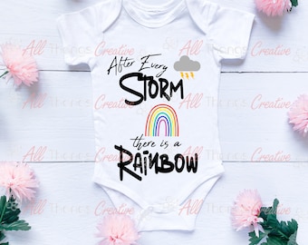 After Every Storm SVG|Cricut|Silhouette|Babyparty|Baby Strampelanzug|Geschenkidee