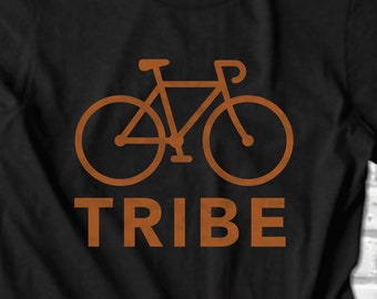 Bicycle Tribe T-Shirt | Free Shipping Cycling tees bicycling clothing Cycling Apparel Funny gifts for Men homemade gifts Mountain Biker tee