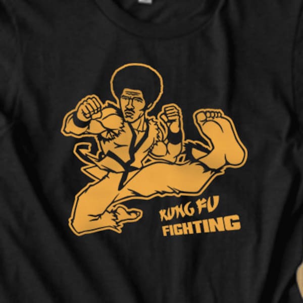 Kung Fu Fighting T-Shirt |Jim Kelly T-shirt |Martial Arts T-shirt |Black Friday |xmas Sale |gifts for him | karate tee