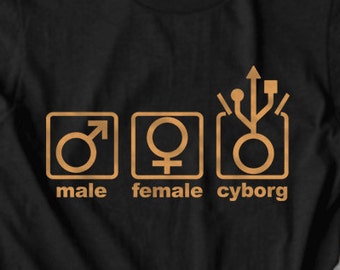 Cyborg Evolved T shirt Robotics T-Shirt Scifi Shirt Funny Shirt Geek Tech T shirt| Free Shipping