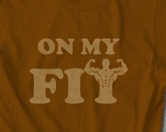 On My Fit Workout T shirt exercise tee tops t-shirts| Free Shipping