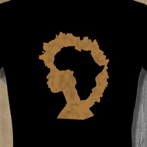 Afro Natural Hair T shirt Free Shipping tops and tees t-shirts afrocentric t shirts valentines day present gift for her image 1