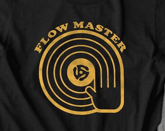FLOW MASTER tee | dj Tshirt |  Music T shirt | hiphop Clothing | music lover gifts | dj gifts | black Friday | album Tshirt