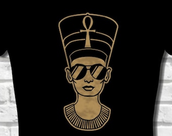 Nefertiti T-shirt, Queen Nefertiti tee, Egyptian t shirt, Nefertari shirt, Egyptian Goddess, Queen T shirt, Cleopatra tee, ancient Egypt