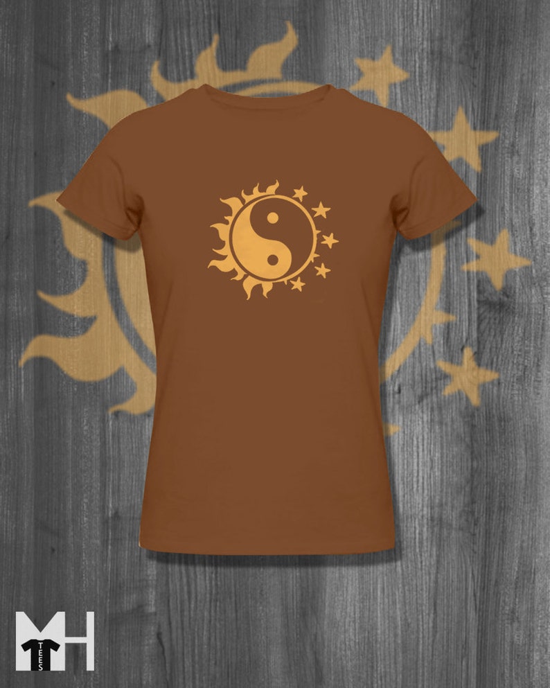 Sun Moon and the Stars Celestial T-shirt| Free Shipping afbeelding 2