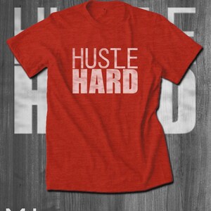 HUSTLE HARD Motivational Tee Hustle shirt Inspirational Tshirt Girl Boss Shirt Work Out Shirts Entrepreneur Shirt Girl Boss Gift black pride image 2