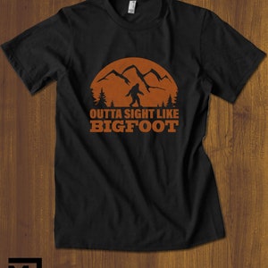 Outta Sight Like Bigfoot T shirts | Free Shipping | hiking T-Shirts | outdoorsy clothing | nature tee | gifts for Men | bigfoot shirt