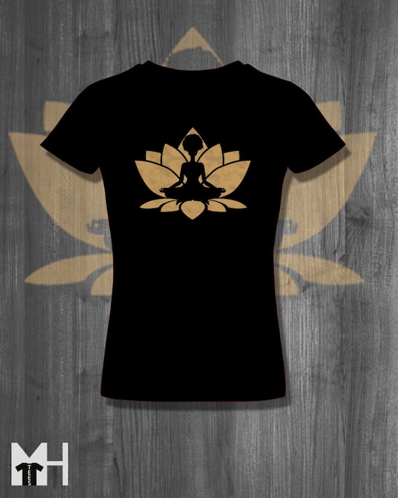 Afrocentric Yoga T Shirt Natural Hair T Shirt Plus Size Etsy